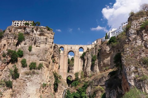 Puente Nuevo Bridge over the gorge of the Rio Guadalevin