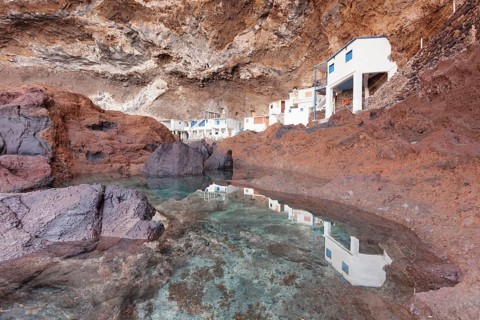Fisher's huts in the Pirate Bay Cueva de Candelaria