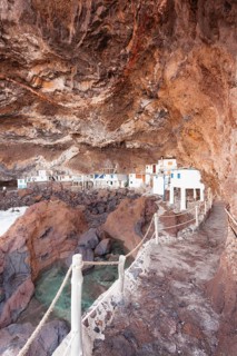 Fisher's huts in the Pirate Bay Cueva de Candelaria