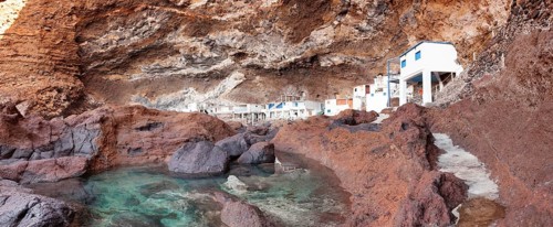 Fisher's huts in the Pirate Bay Cueva de Candelaria