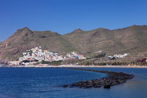 Beach Playa de las Teresitas with San Andres