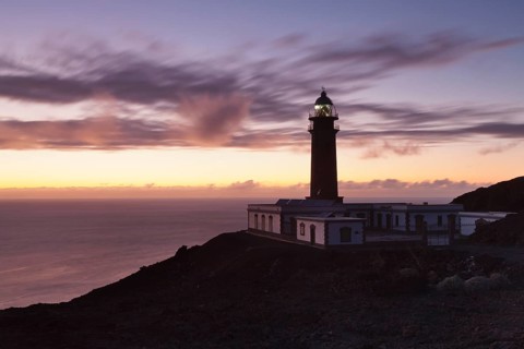 Lighthouse Faro de Orchilla in the evening