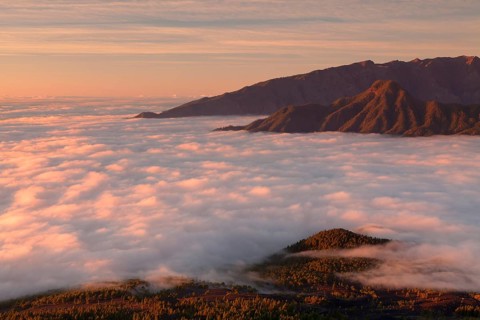 Cumbre Vieja at sunset