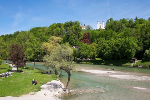 Isar and Kalvarienberg or Calvary