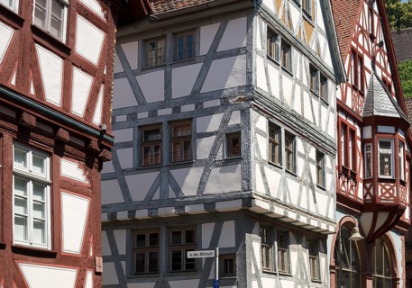 Half-timbered houses in the historic centre