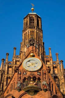 Clock and figurines