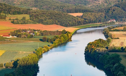 Main at Gambach seen from Grainberg