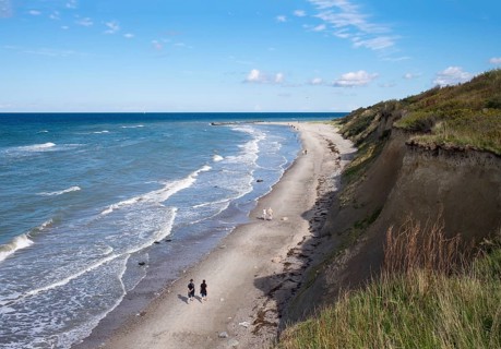 Cliffs along shore