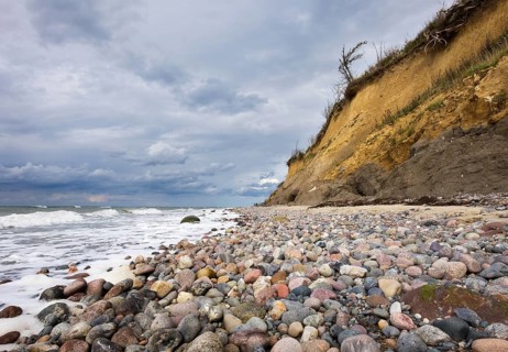 Pebbles on beach