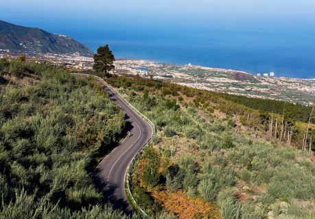 Mountain road Carretera del Teide