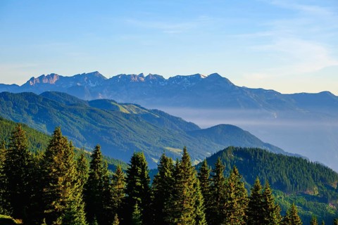 View from Zillertaler Hohenstrasse near Kaltenbach