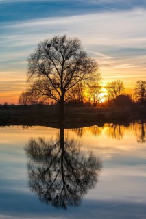 Evening mood at the Havel canal