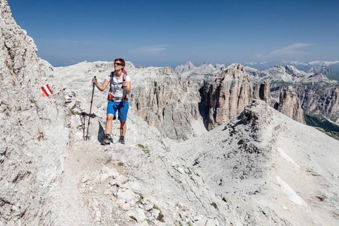 Ascent of the Piz Boe on the Vallonsteig in the Sella Group
