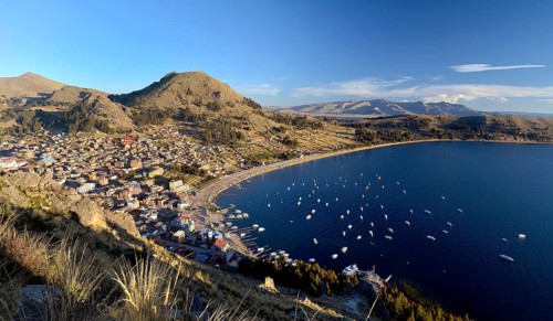 View of Copacabana and bay from Cerro Calvario
