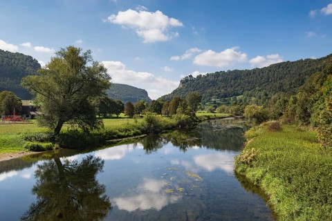 View over the Danube at Hausen im Tal