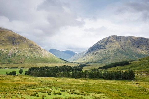 Beinn Dorain mountain on the left