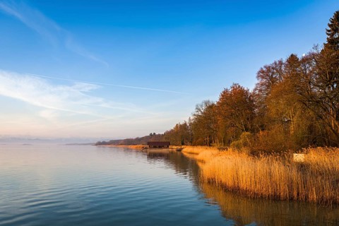 Lake Ammer in the morning in Utting