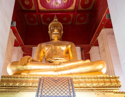 Giant gilded Buddha
