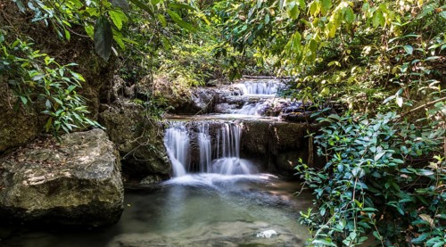 Waterfall in Erawan National Park