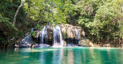 Waterfall in Erawan National Park