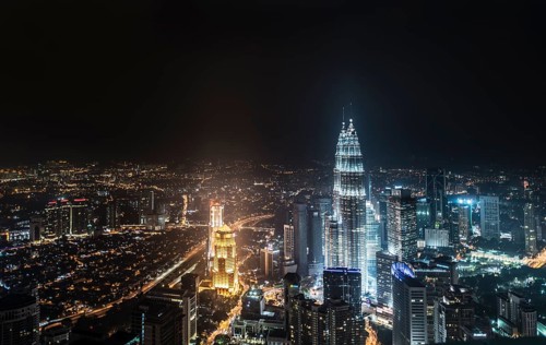 Skyline at night