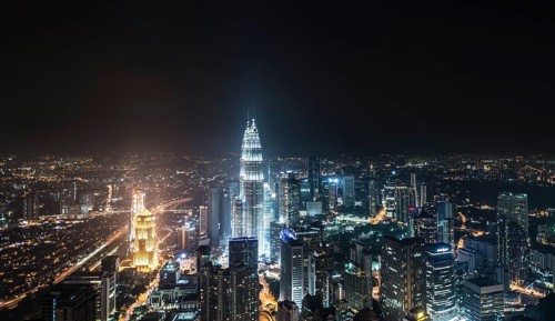 Skyline at night