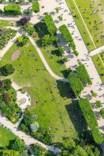 View of Champ de Mars from Eiffel Tower
