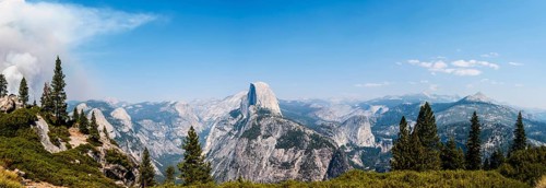 View into Yosemite Valley
