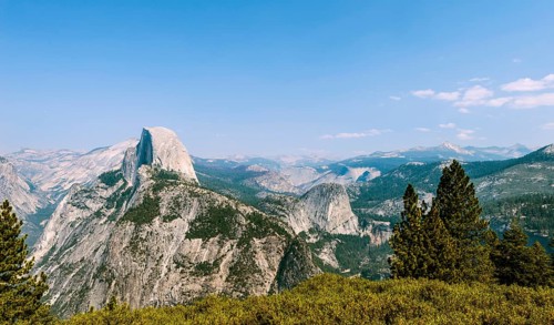 View into Yosemite Valley