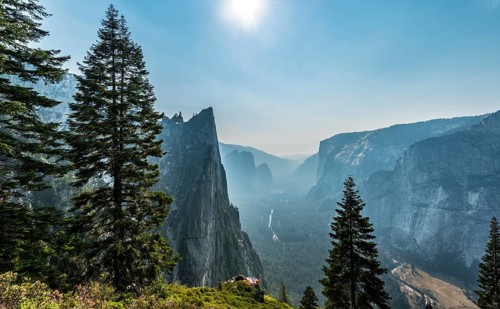 View into the Yosemite Valley