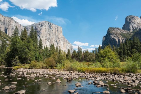 Valley View overlooking El Capitan and Merced River