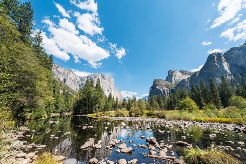 Valley View overlooking El Capitan and Merced River
