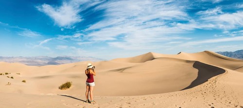Photographing tourist