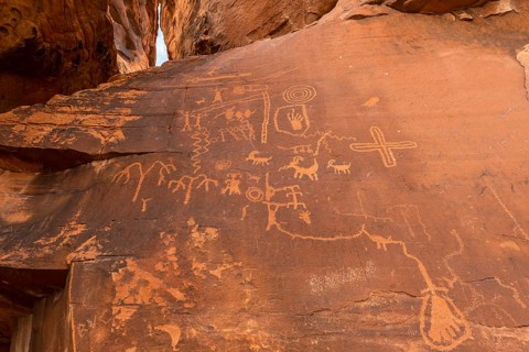 Indian petroglyphs of the Anasazi