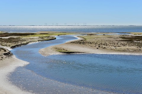 Lagoon on the west of the island