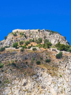 Limestone rock Rocca di Cefalu