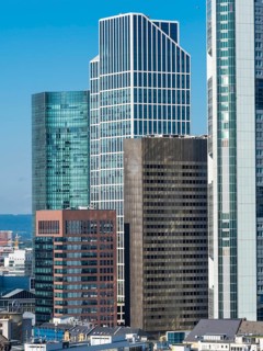 Financial District with TaunusTurm