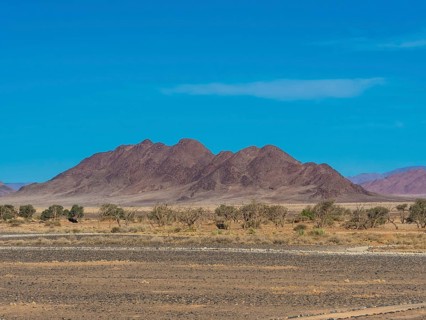 Mountain ridge in Kulala Wilderness Reserve on the edge of the Namib Desert