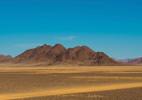 Mountain ridge in Kulala Wilderness Reserve on the edge of the Namib Desert