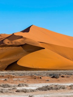 Sand dune on the edge of the Namib Desert