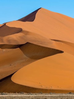 Sand dune on the edge of the Namib Desert