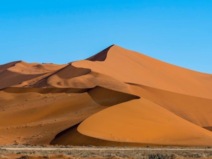 Sand dunes on the edge of the Namib Desert