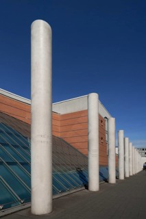 Columns in the Strasse der Menschenrechte