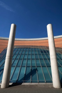 Two columns with the 12th and the 13th article of the Human Rights