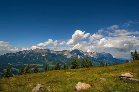 View from Brandstadl towards Wilder Kaiser