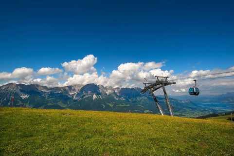 View from Brandstadl towards Wilder Kaiser