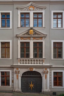 Restored 18th century facade