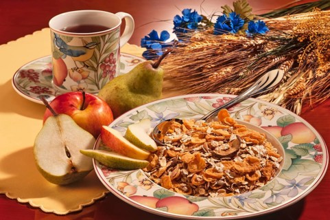 Cereal with fruit