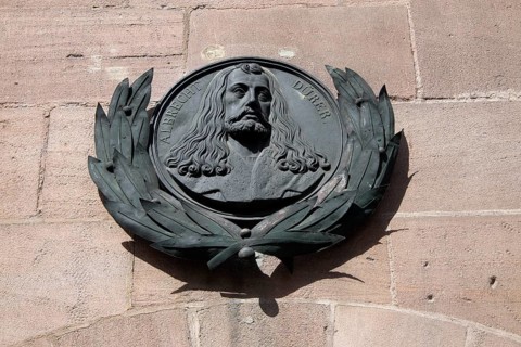 Portrait of Albrecht Durer on Albrecht Durer's House