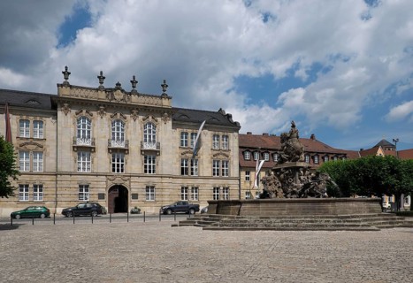 Residenzplatz square with Margrave Fountain